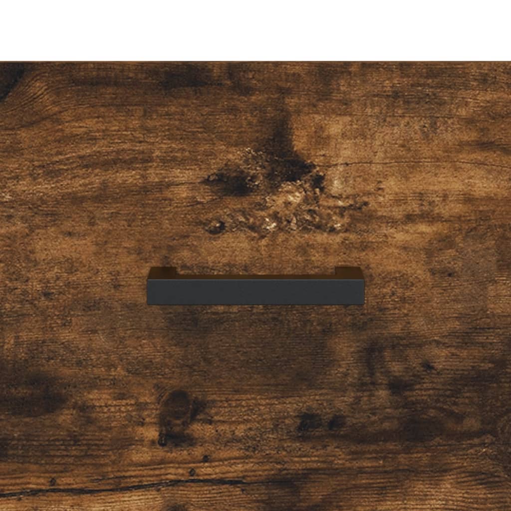 Hoge kast 69,5x34x180 cm bewerkt hout gerookt eikenkleurig