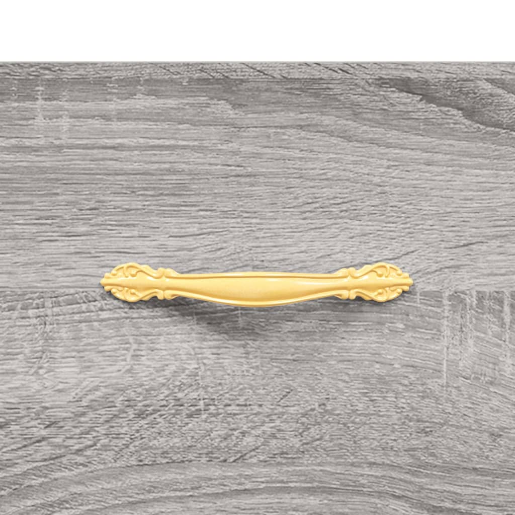 Hoge kast 69,5x34x180 cm bewerkt hout grijs sonoma eikenkleurig