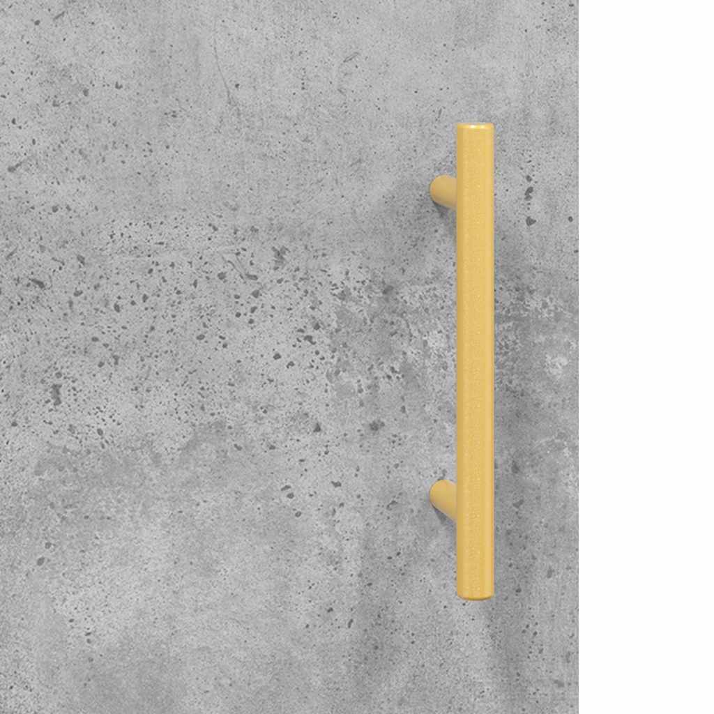Hoge kast 69,5x34x180 cm bewerkt hout betongrijs