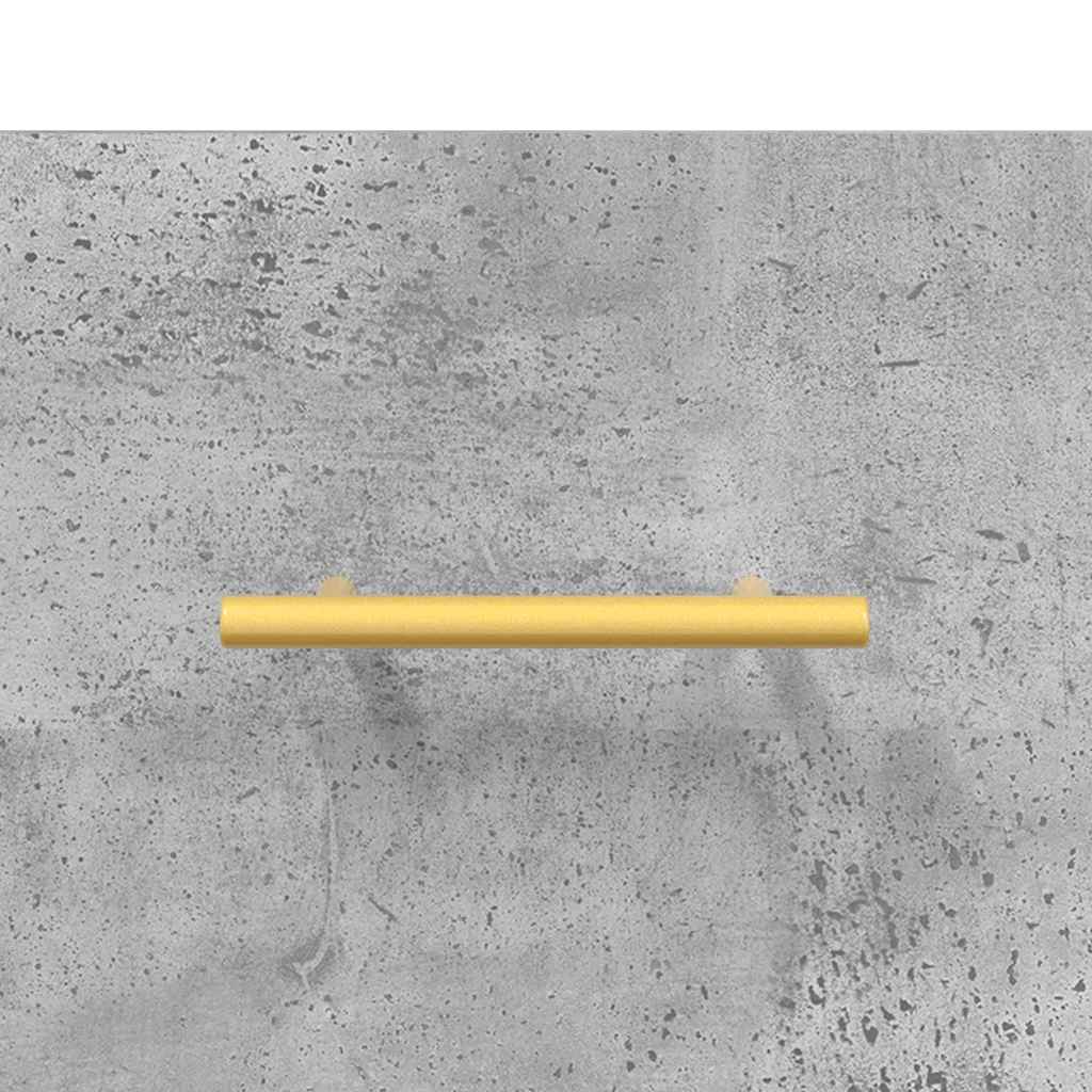 Hoge kast 69,5x34x180 cm bewerkt hout betongrijs