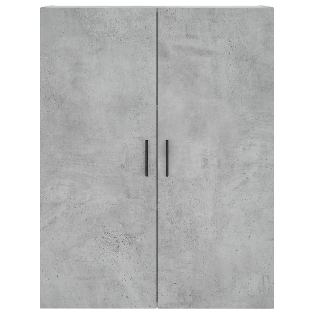 Hoge kast 69,5x34x180 cm bewerkt hout betongrijs