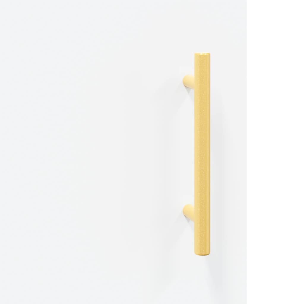 Hoge kast 69,5x34x180 cm bewerkt hout wit