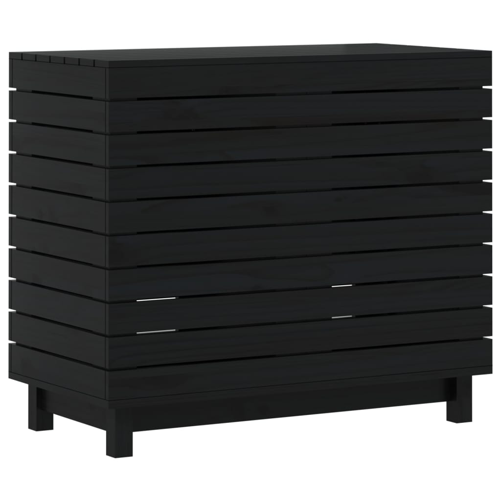 Wasmand 88,5x44x76 cm massief grenenhout