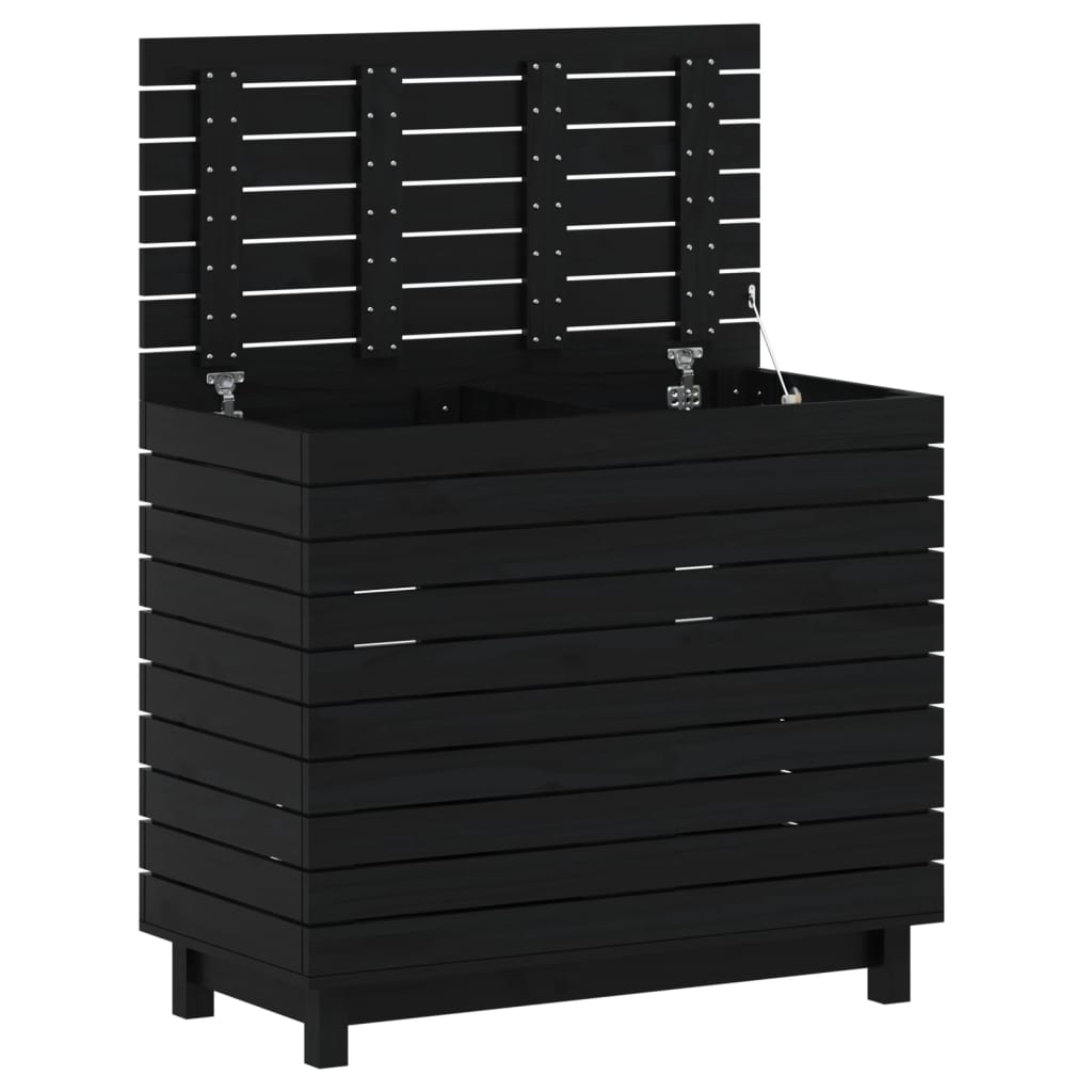 Wasmand 88,5x44x76 cm massief grenenhout