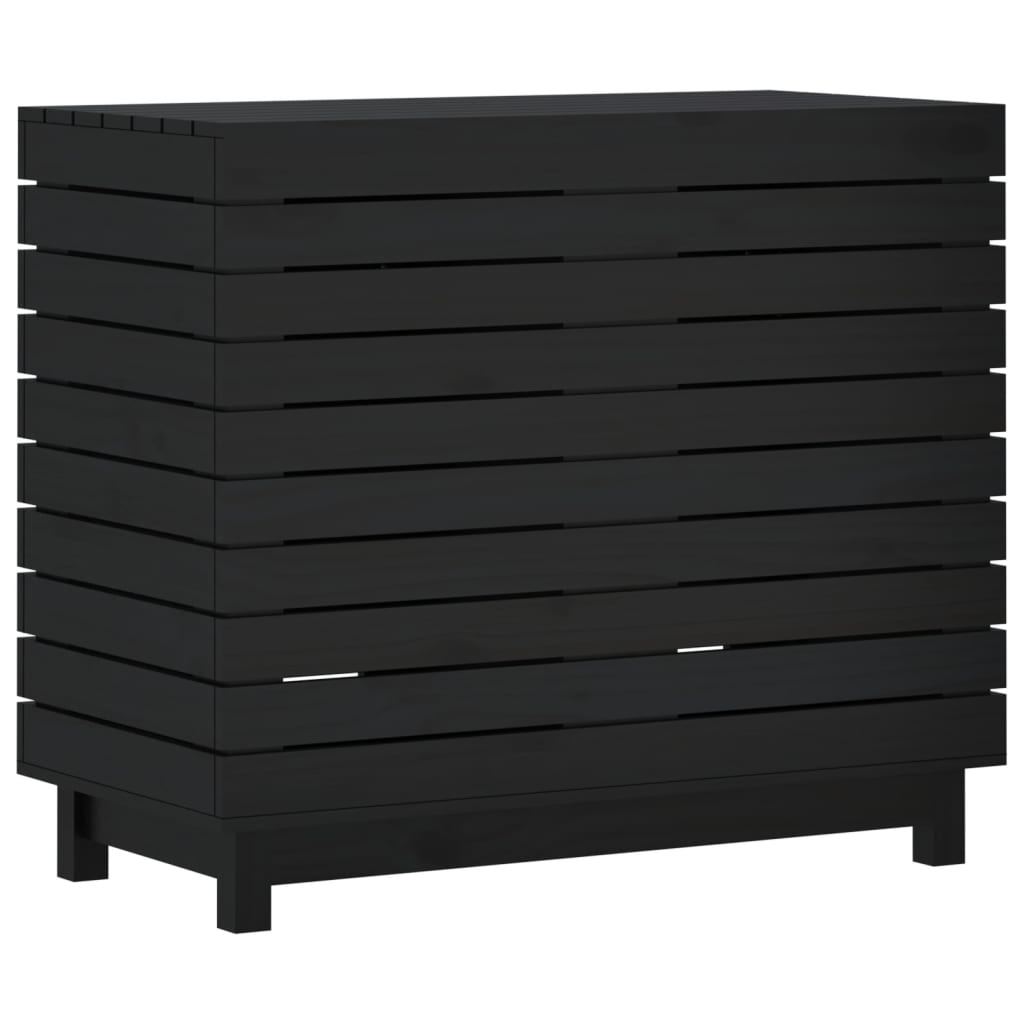 Wasmand 88,5x44x76 cm massief grenenhout