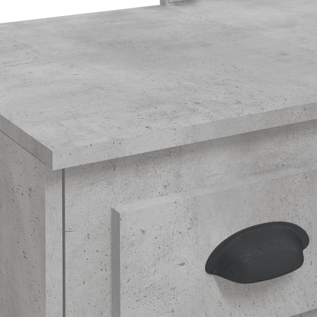 Kaptafel met LED-verlichting 90x42x132,5 cm betongrijs