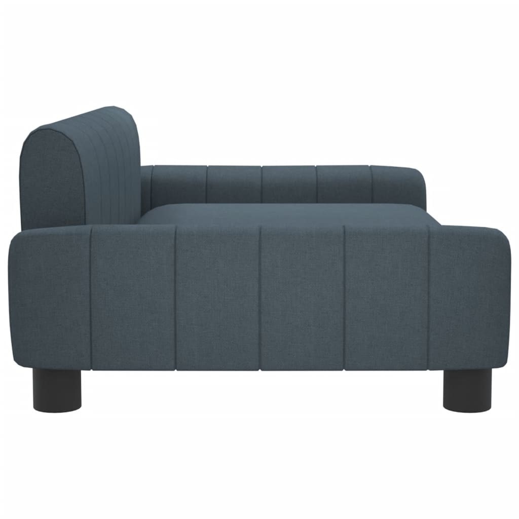 Kinderbank 90x53x30 cm stof donkergrijs