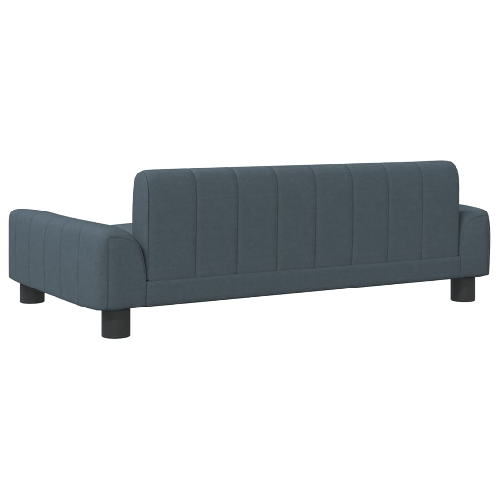 Kinderbank 90x53x30 cm stof donkergrijs