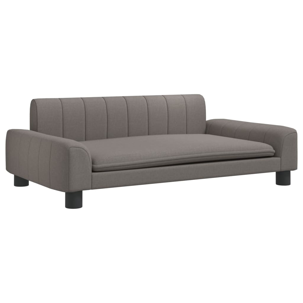 Kinderbank 90x53x30 cm stof taupe