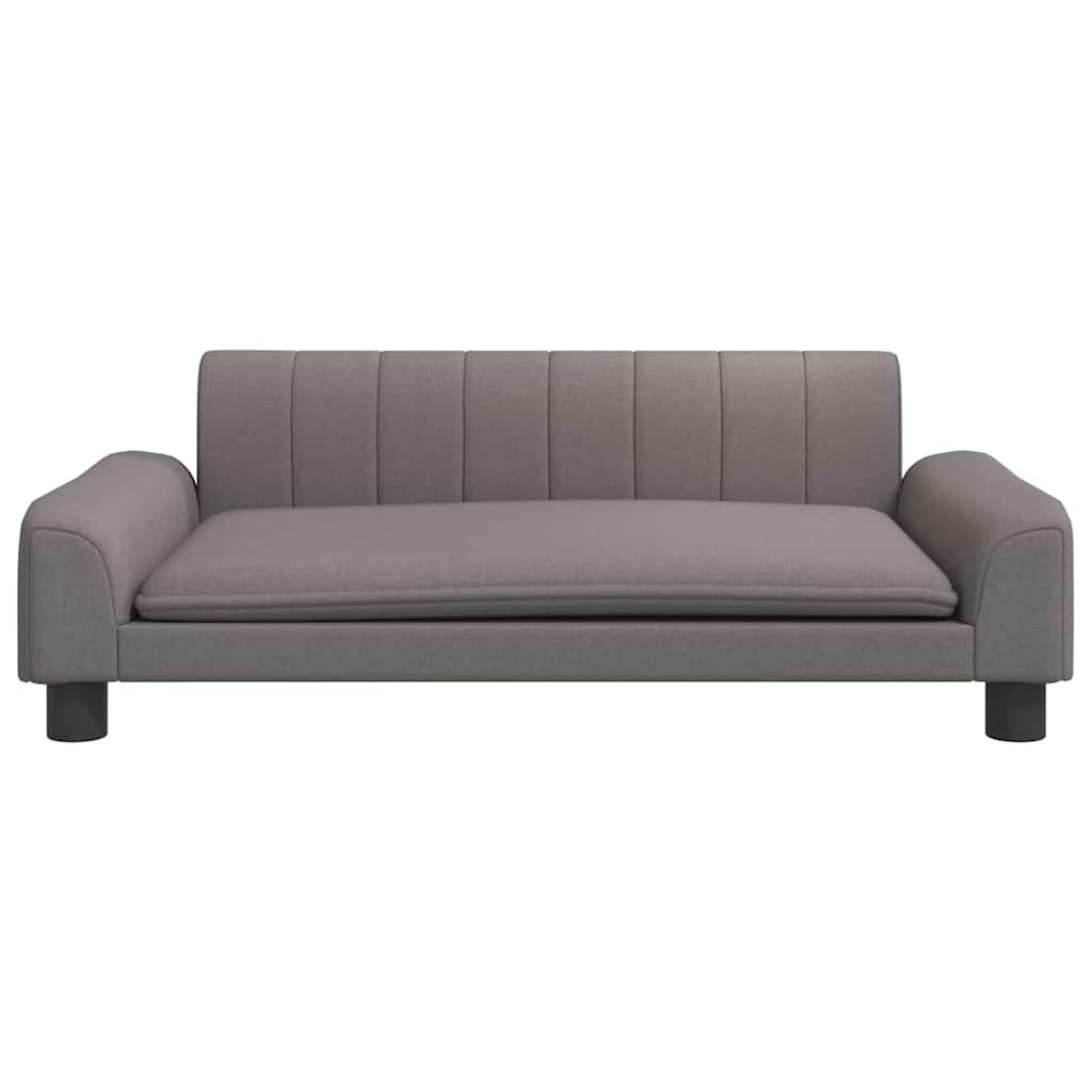 Kinderbank 90x53x30 cm stof taupe