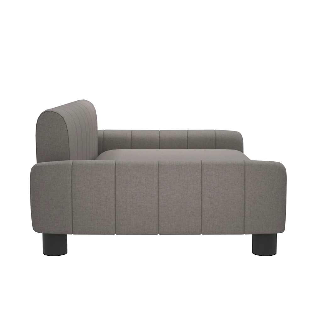 Kinderbank 90x53x30 cm stof taupe