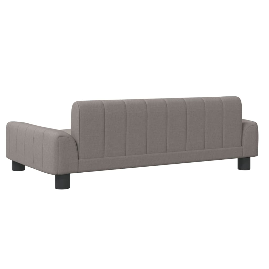 Kinderbank 90x53x30 cm stof taupe