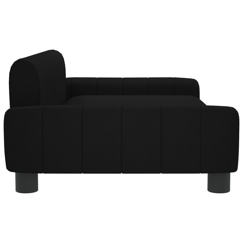 Kinderbank 90x53x30 cm stof zwart