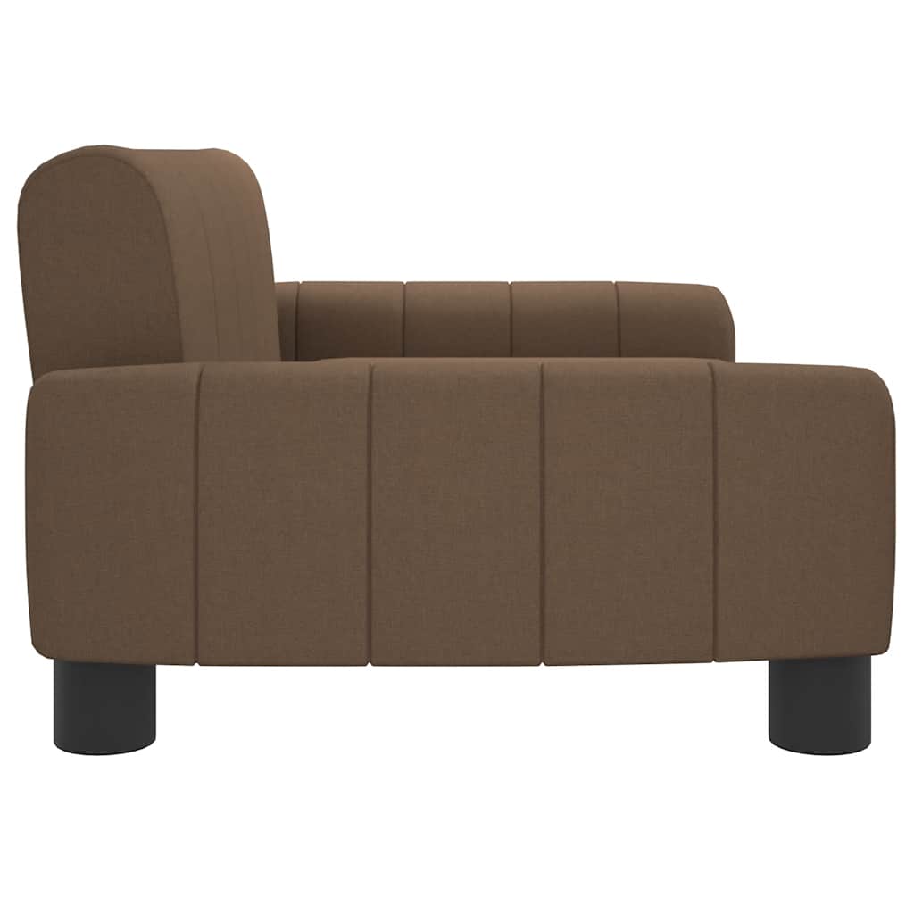 Kinderbank 70x45x30 cm stof bruin