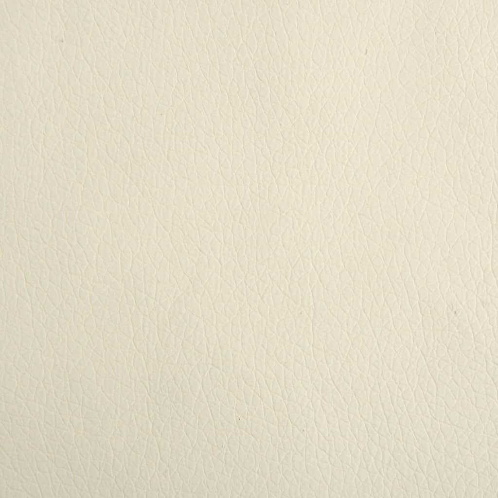 Kinderbank 70x45x30 cm kunstleer crèmekleurig