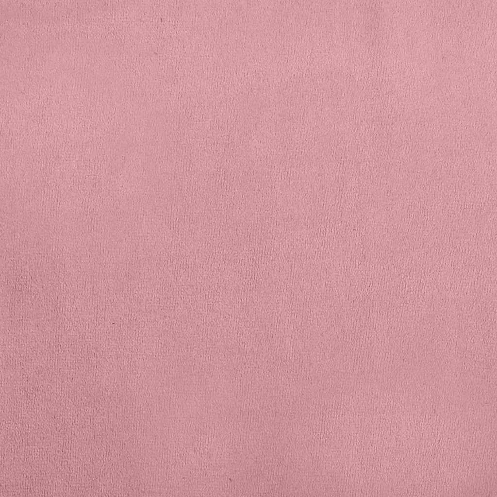 Kinderbank 90x53x30 cm fluweel roze
