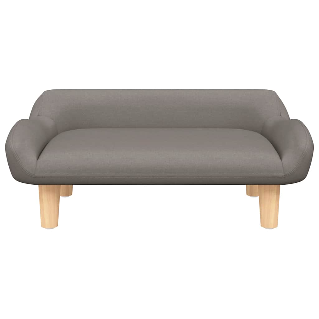 Kinderbank 70x40x24 cm stof taupe