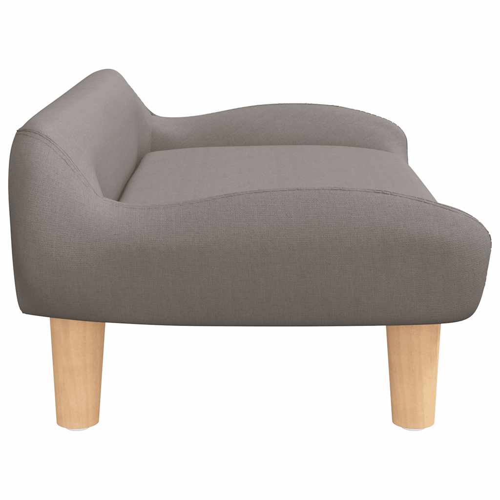 Kinderbank 70x40x24 cm stof taupe