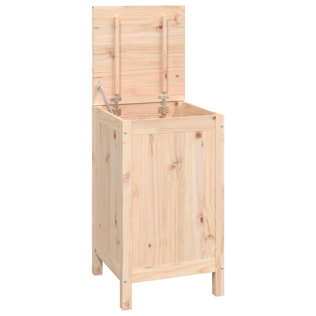 Wasmand 44x44x76 cm massief grenenhout