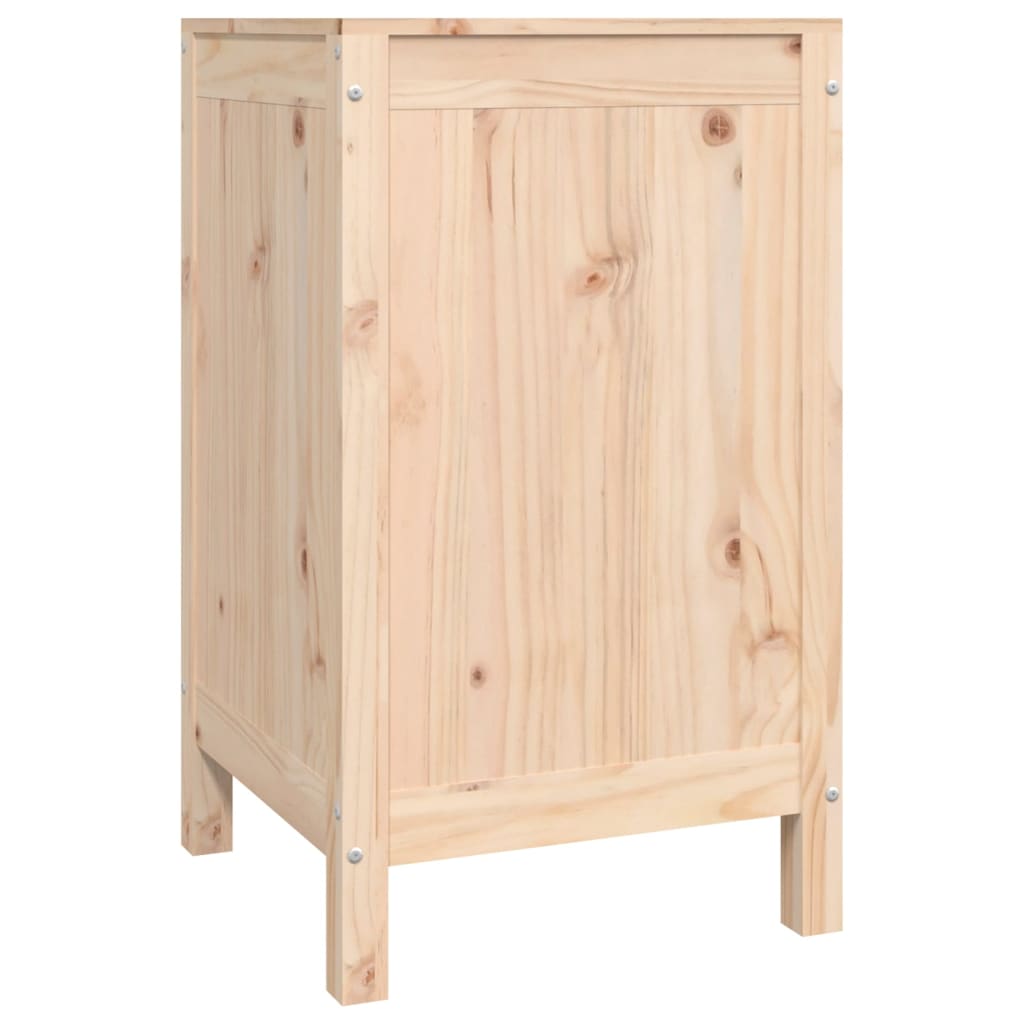 Wasmand 44x44x76 cm massief grenenhout