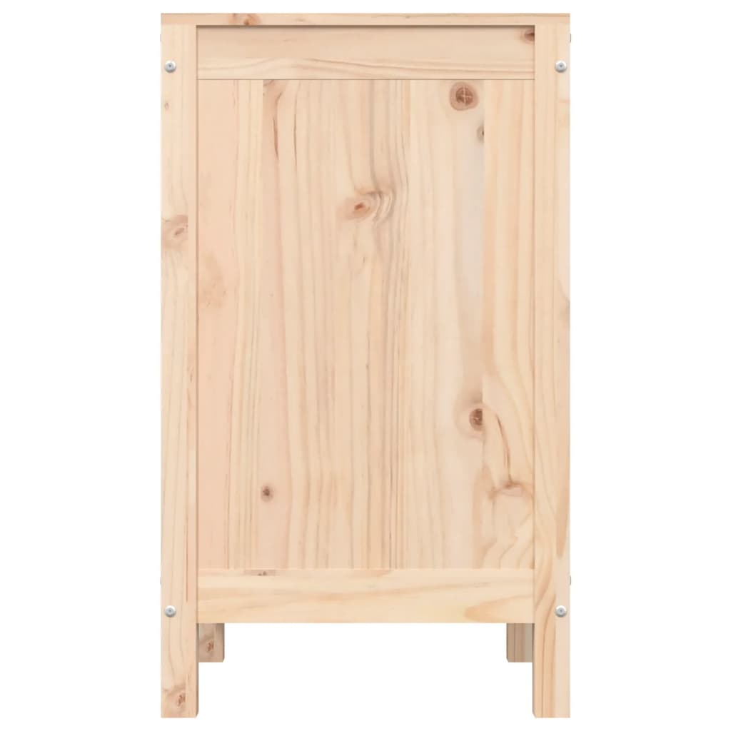Wasmand 44x44x76 cm massief grenenhout