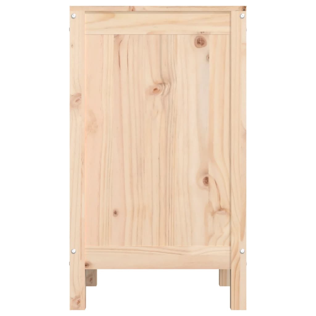 Wasmand 44x44x76 cm massief grenenhout
