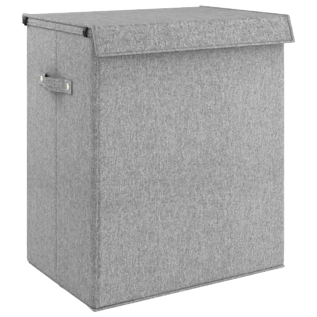 Wasmand inklapbaar 51x34,5x59 cm kunstlinnen grijs