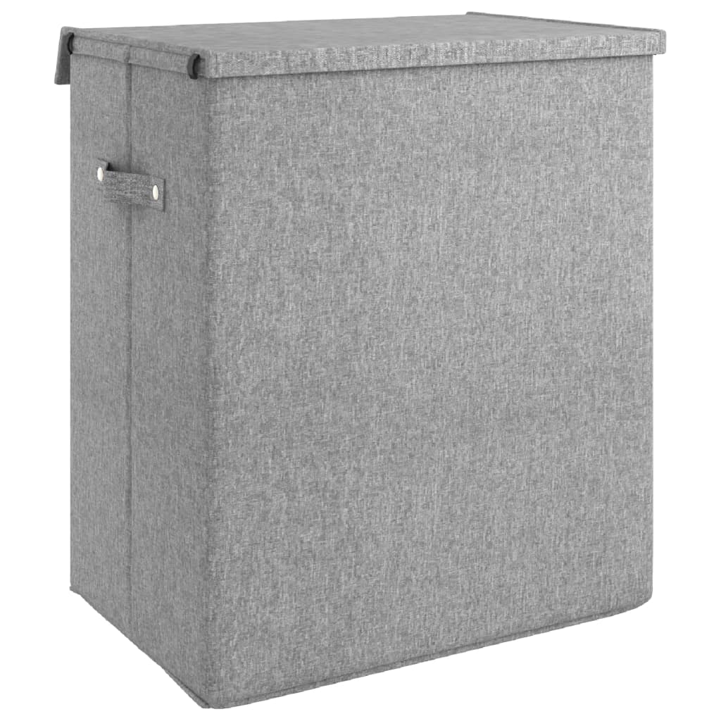 Wasmand inklapbaar 51x34,5x59 cm kunstlinnen grijs