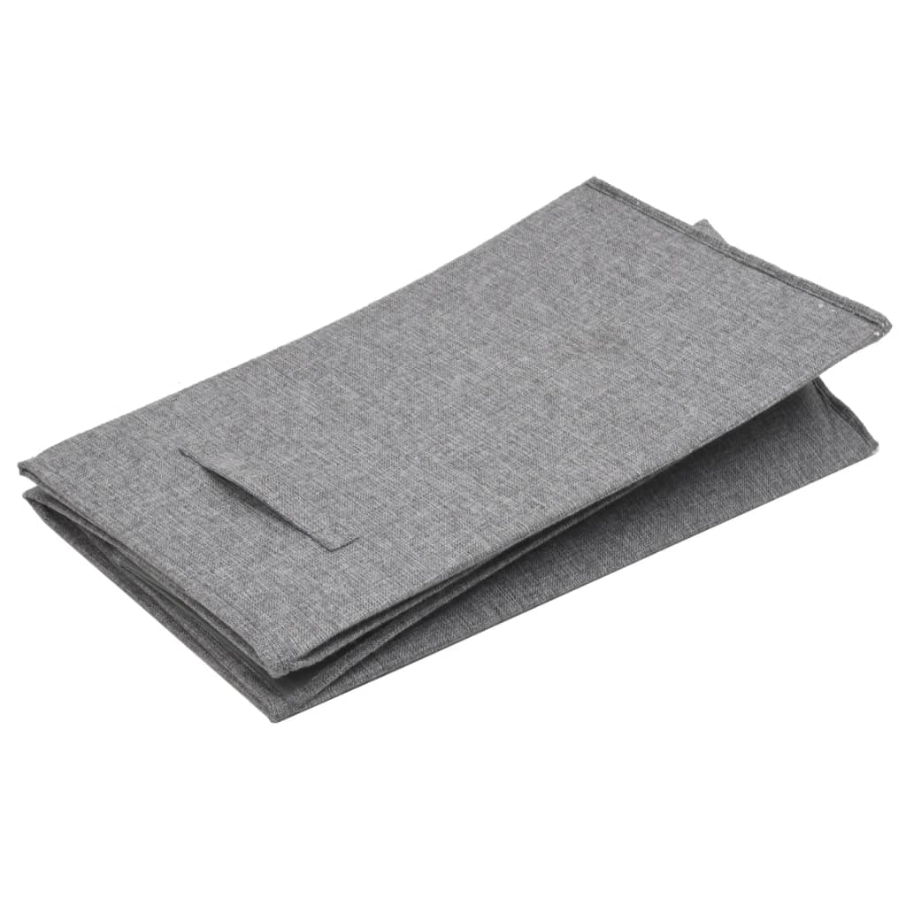 Wasmand inklapbaar 64,5x34,5x59 cm kunstlinnen grijs