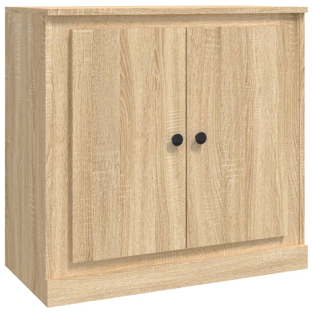 Dressoirs 3 st bewerkt hout sonoma eiken