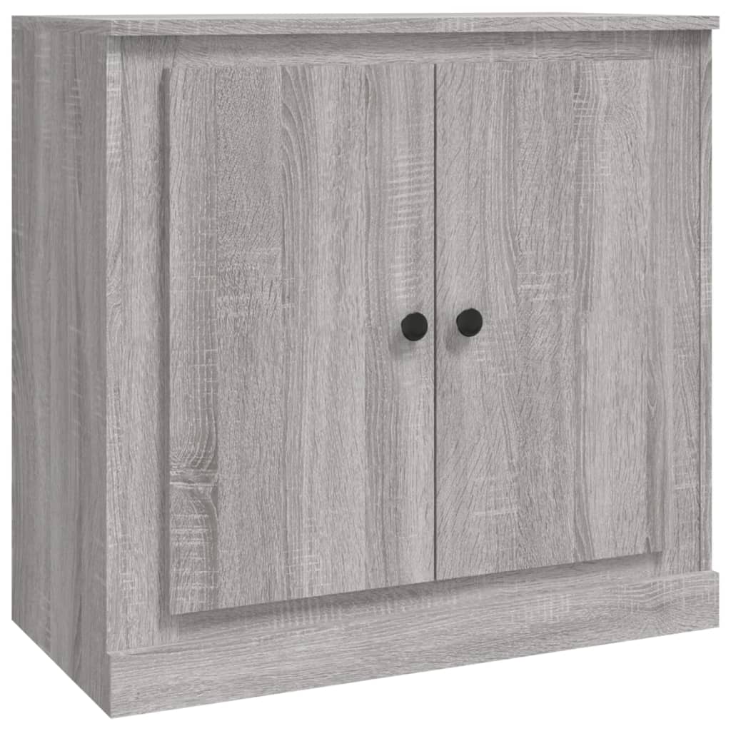 Dressoirs 3 st bewerkt hout grijs sonoma eikenkleurig