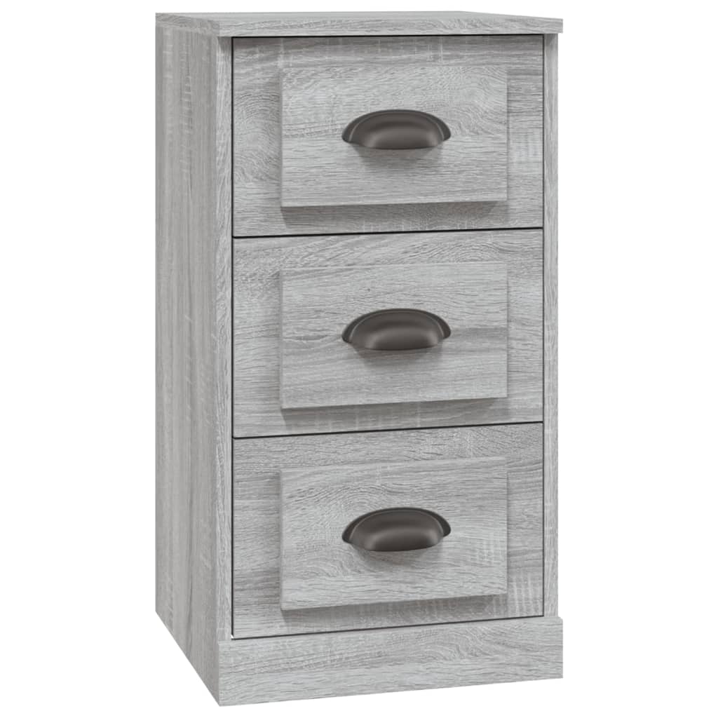 Dressoirs 3 st bewerkt hout grijs sonoma eikenkleurig