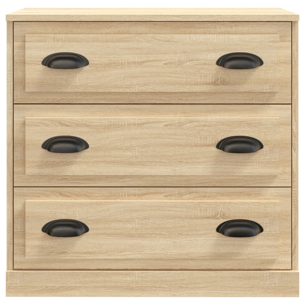 Dressoirs 2 st bewerkt hout sonoma eikenkleurig
