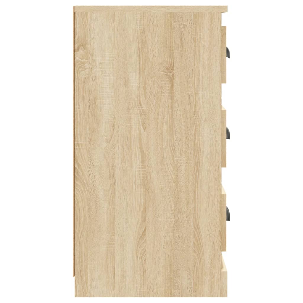 Dressoirs 2 st bewerkt hout sonoma eikenkleurig