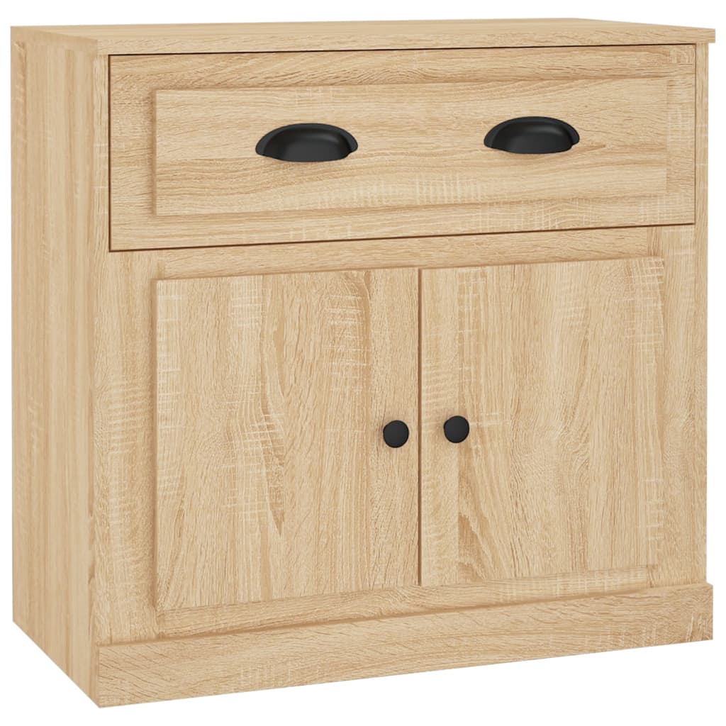 Dressoirs 2 st bewerkt hout sonoma eikenkleurig
