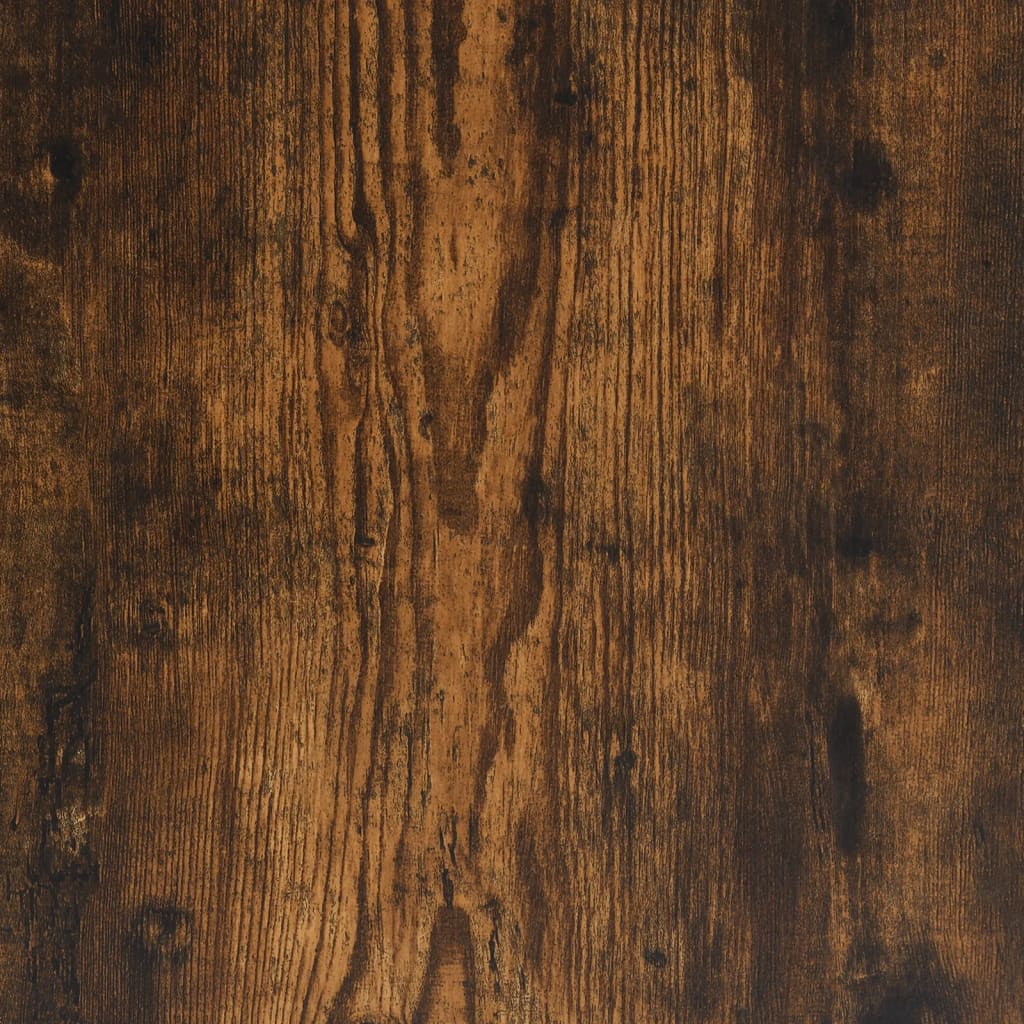 Hoge kasten 3 st bewerkt hout gerookt eikenkleurig