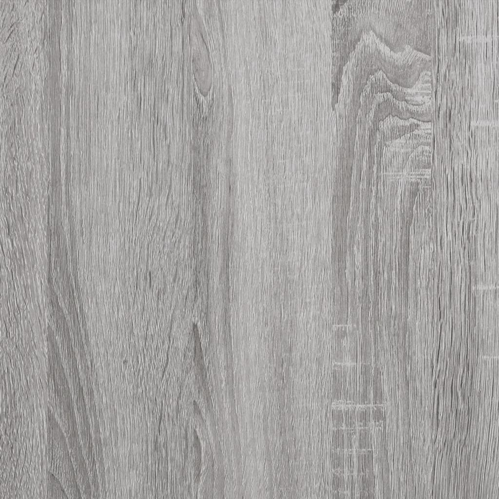 Hoge kasten 3 st bewerkt hout grijs sonoma eikenkleurig