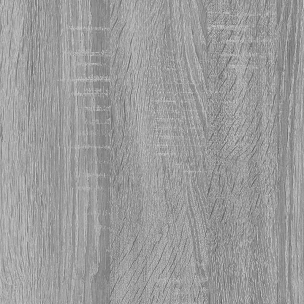 Hoge kast bewerkt hout grijs sonoma eikenkleurig