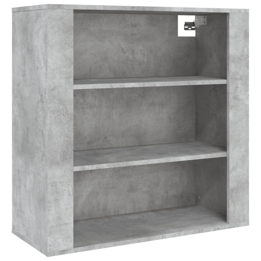 Hoge kast bewerkt hout betongrijs