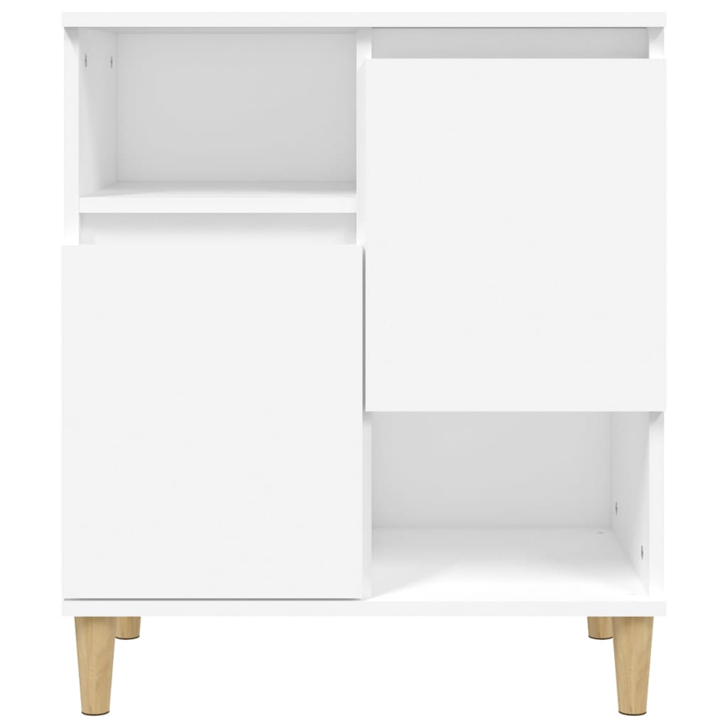 Dressoirs 2 st 60x35x70 cm bewerkt hout wit