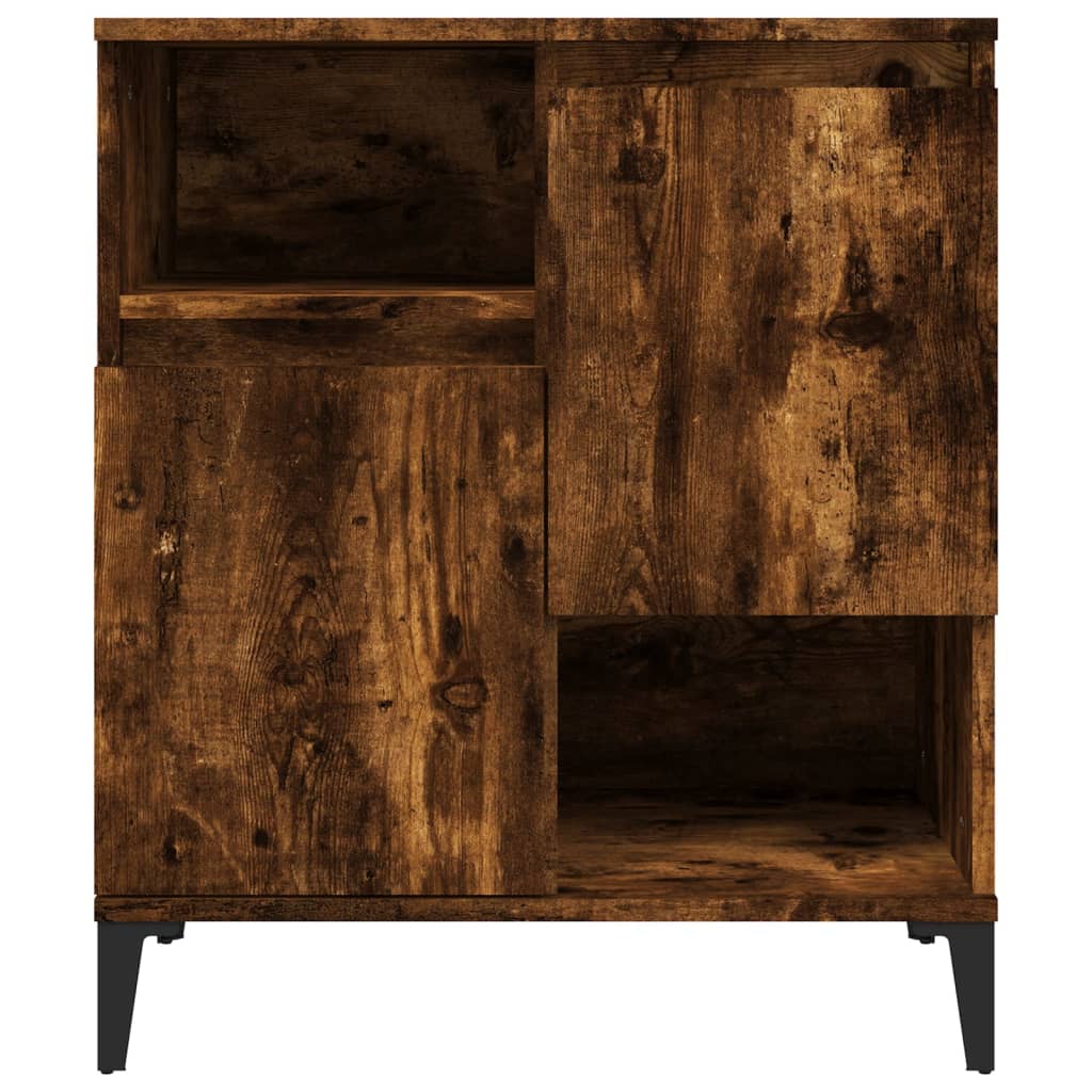 Dressoirs 3 st 60x35x70 cm bewerkt hout gerookt eikenkleurig
