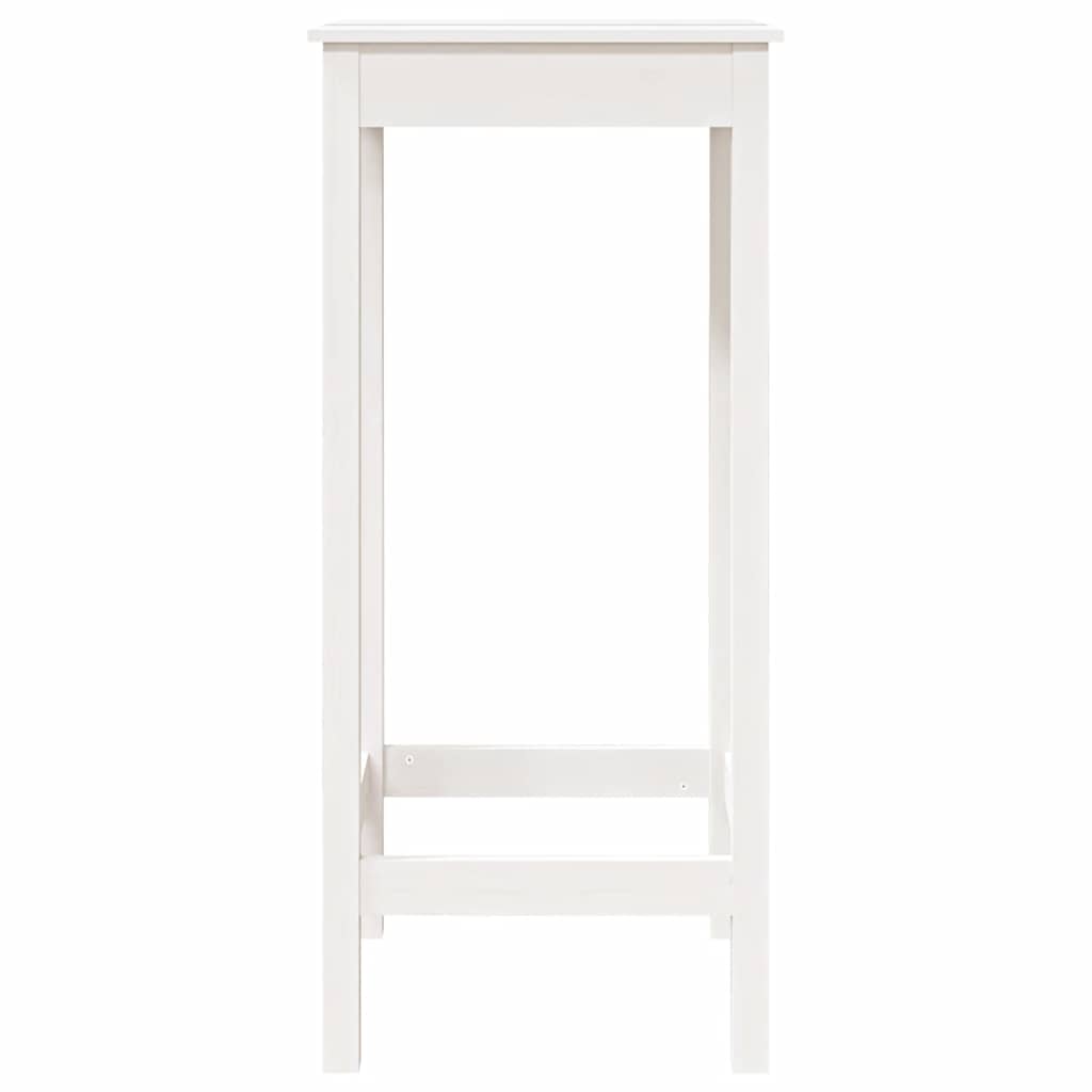 Bartafel 50x50x110 cm massief grenenhout wit