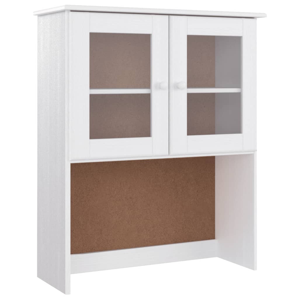 Hoge kast ALTA 77x35x165 cm massief grenenhout wit