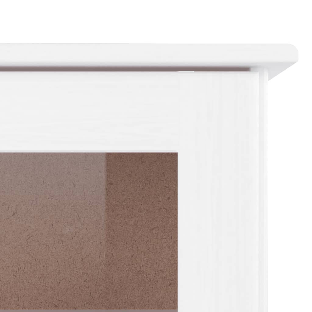 Hoge kast ALTA 77x35x165 cm massief grenenhout wit
