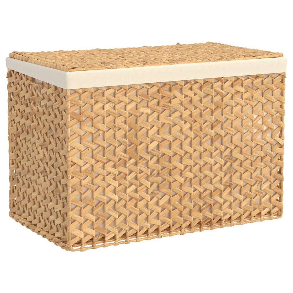 Wasmand met 3 vakken 75x42,5x52 cm waterhyacint