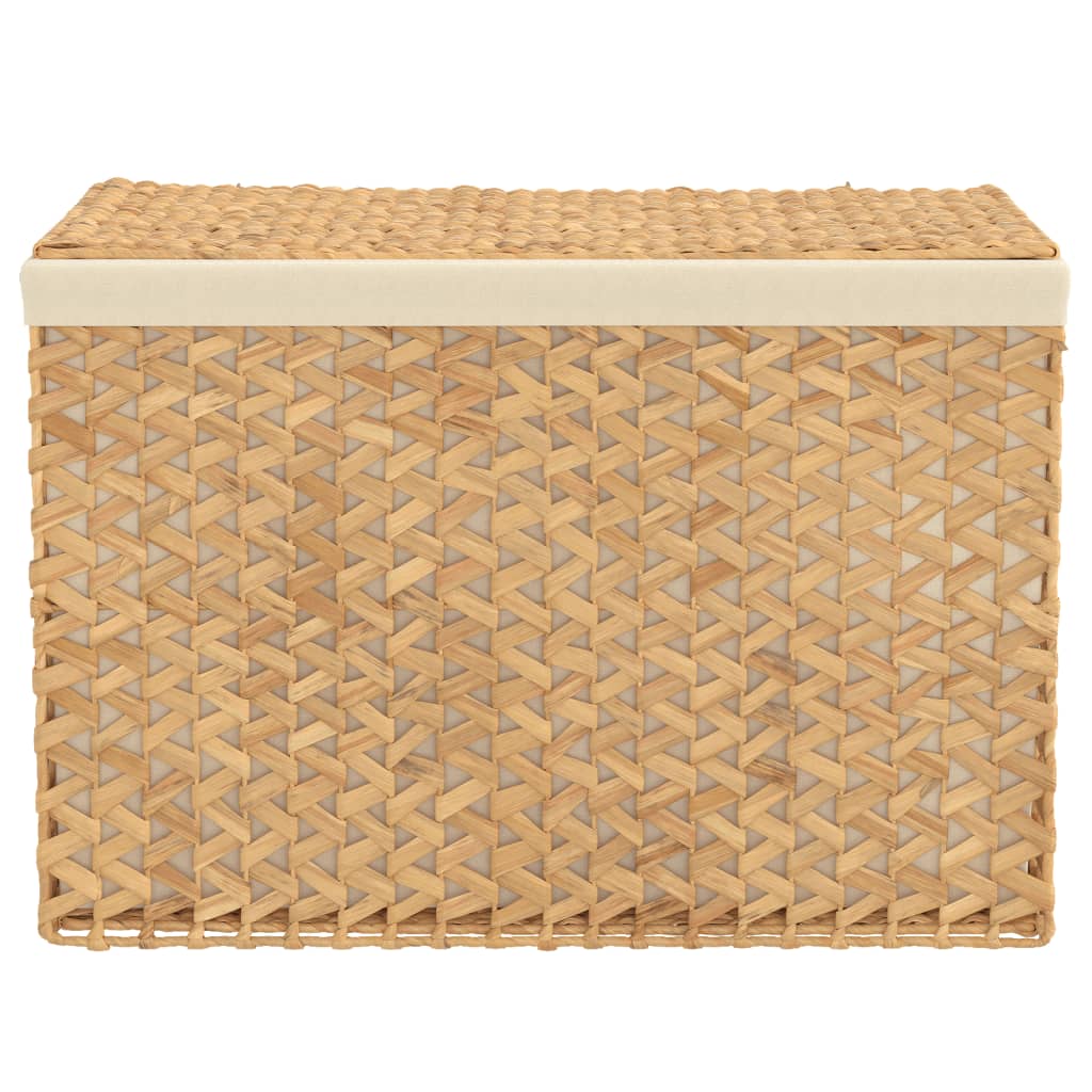 Wasmand met 3 vakken 75x42,5x52 cm waterhyacint