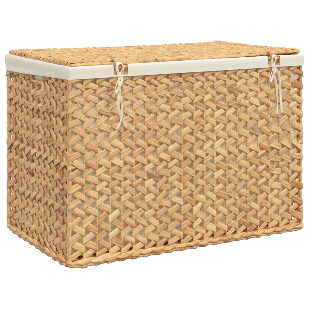 Wasmand met 3 vakken 75x42,5x52 cm waterhyacint