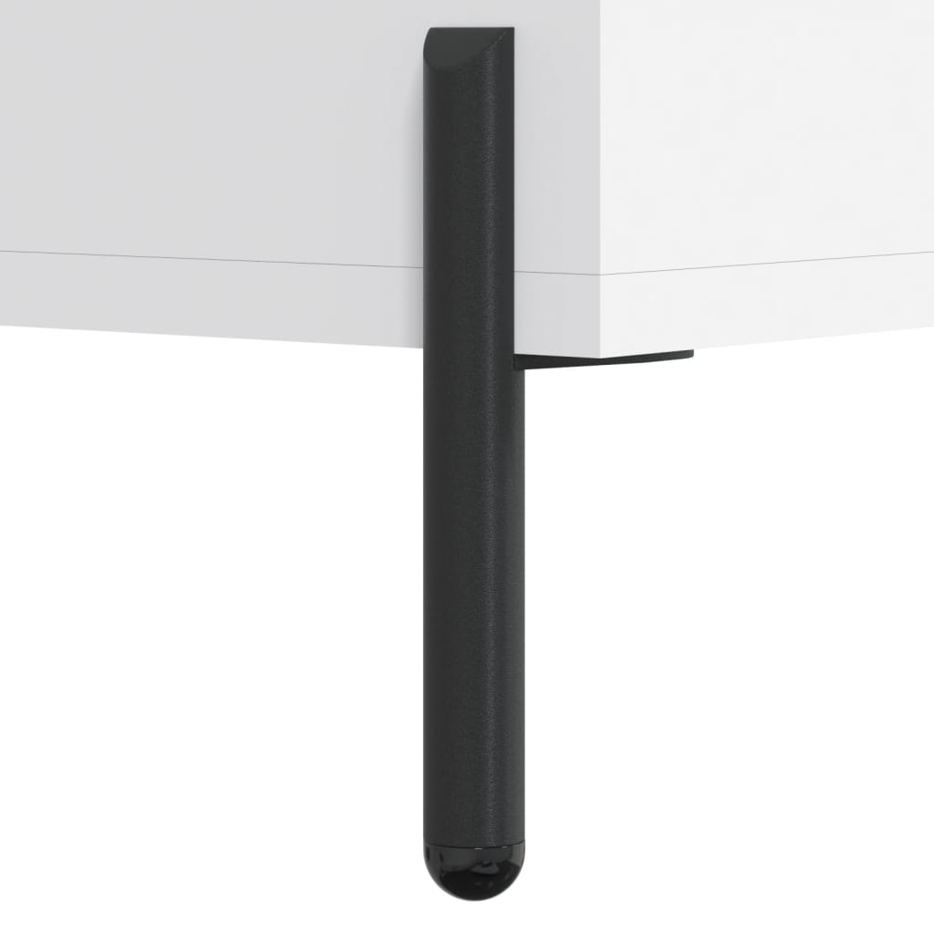 Hoge kast 69,5x34x180 cm bewerkt hout wit