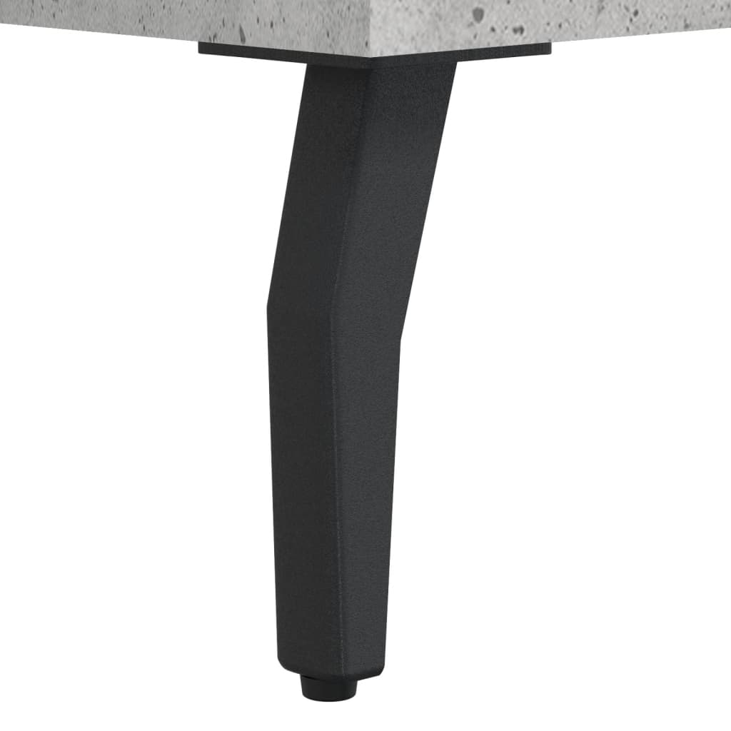 Hoge kast 69,5x34x180 cm bewerkt hout betongrijs
