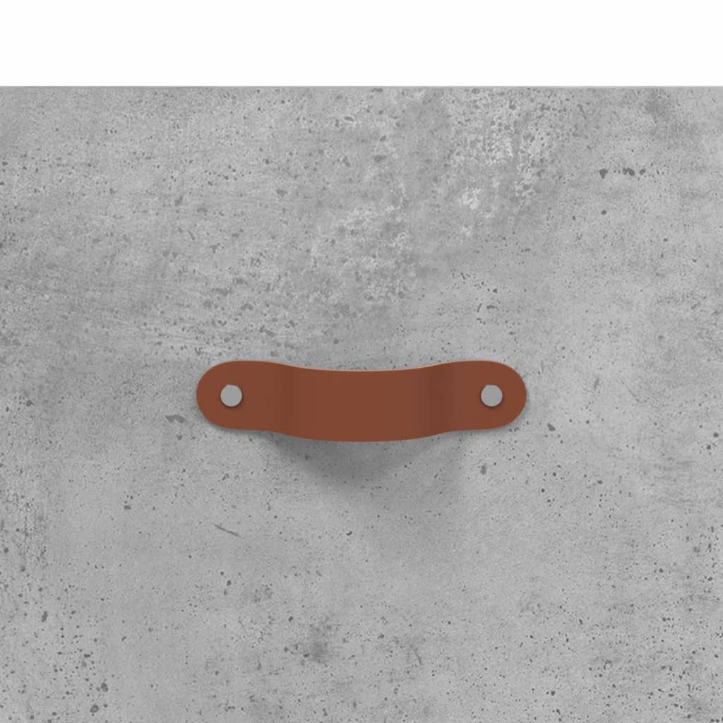 Hoge kast 69,5x34x180 cm bewerkt hout betongrijs